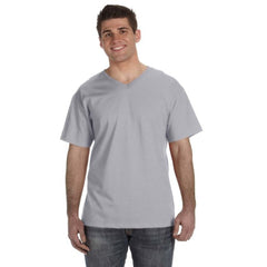 BASIC V-NECK T-SHIRT 100% COTTON FRUIT OF THE LOOM